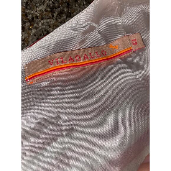 VILAGALLO Sleeveless Stripped Shift Dre4ss Women Size 42 US 8 Linen Blend - Picture 6 of 9